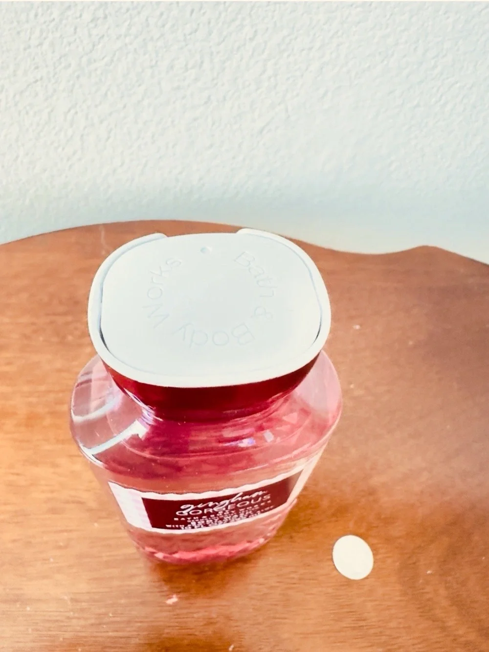Bath & Body Works Gingham Gorgeous Pink Body Wash Bottle